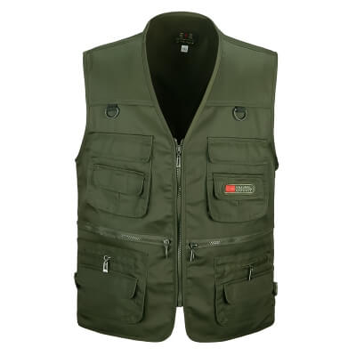 Жилет рыболовный с карманами Fishers Vest, зеленый XL-1