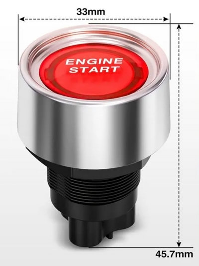 Панель зажигания IronKey L-5, 4 тумблера и кнопка запуска-6