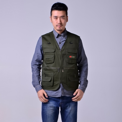 Жилет рыболовный с карманами Fishers Vest, зеленый XL-3
